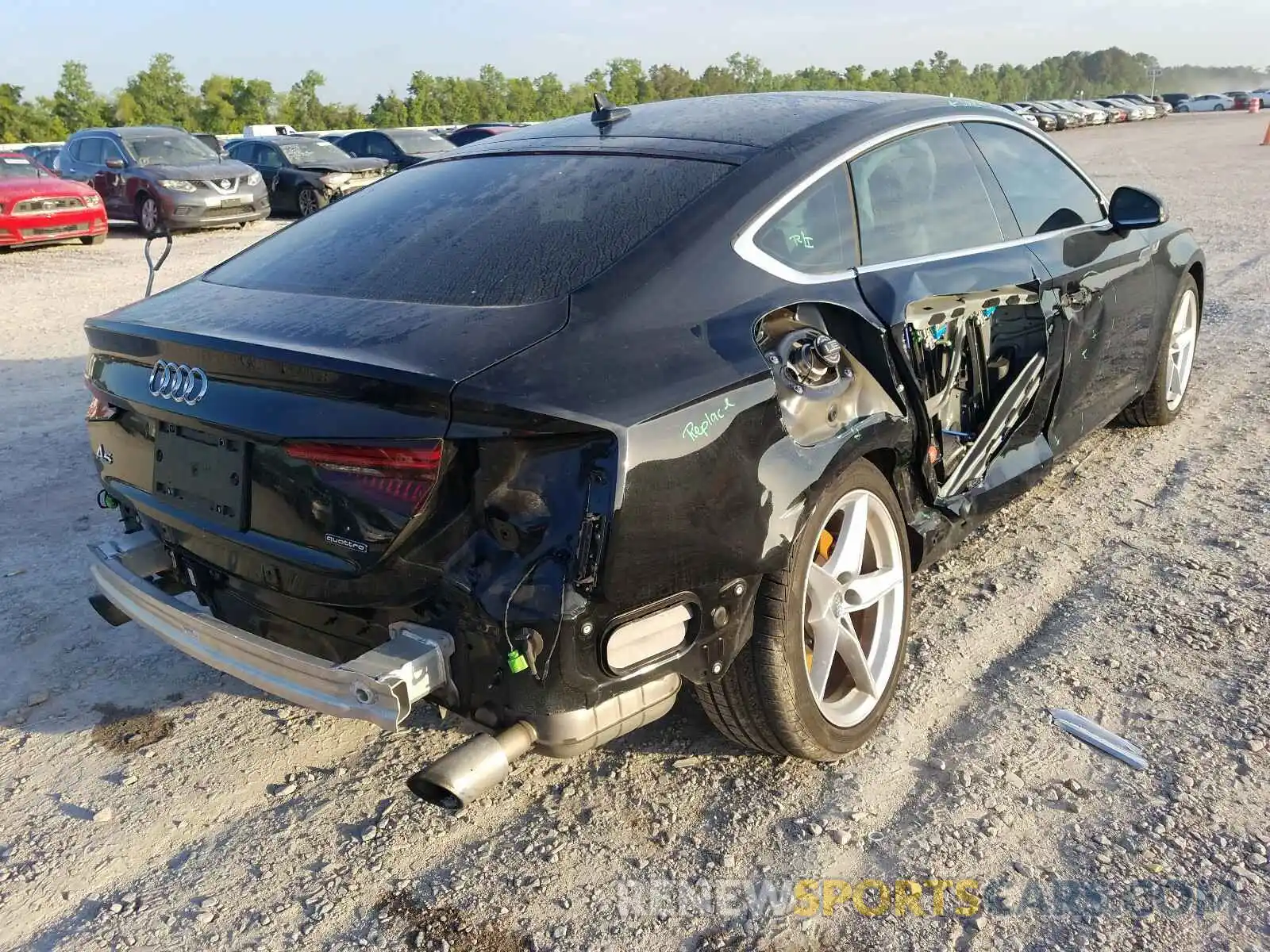 4 Photograph of a damaged car WAUDNCF54KA096006 AUDI A5 2019