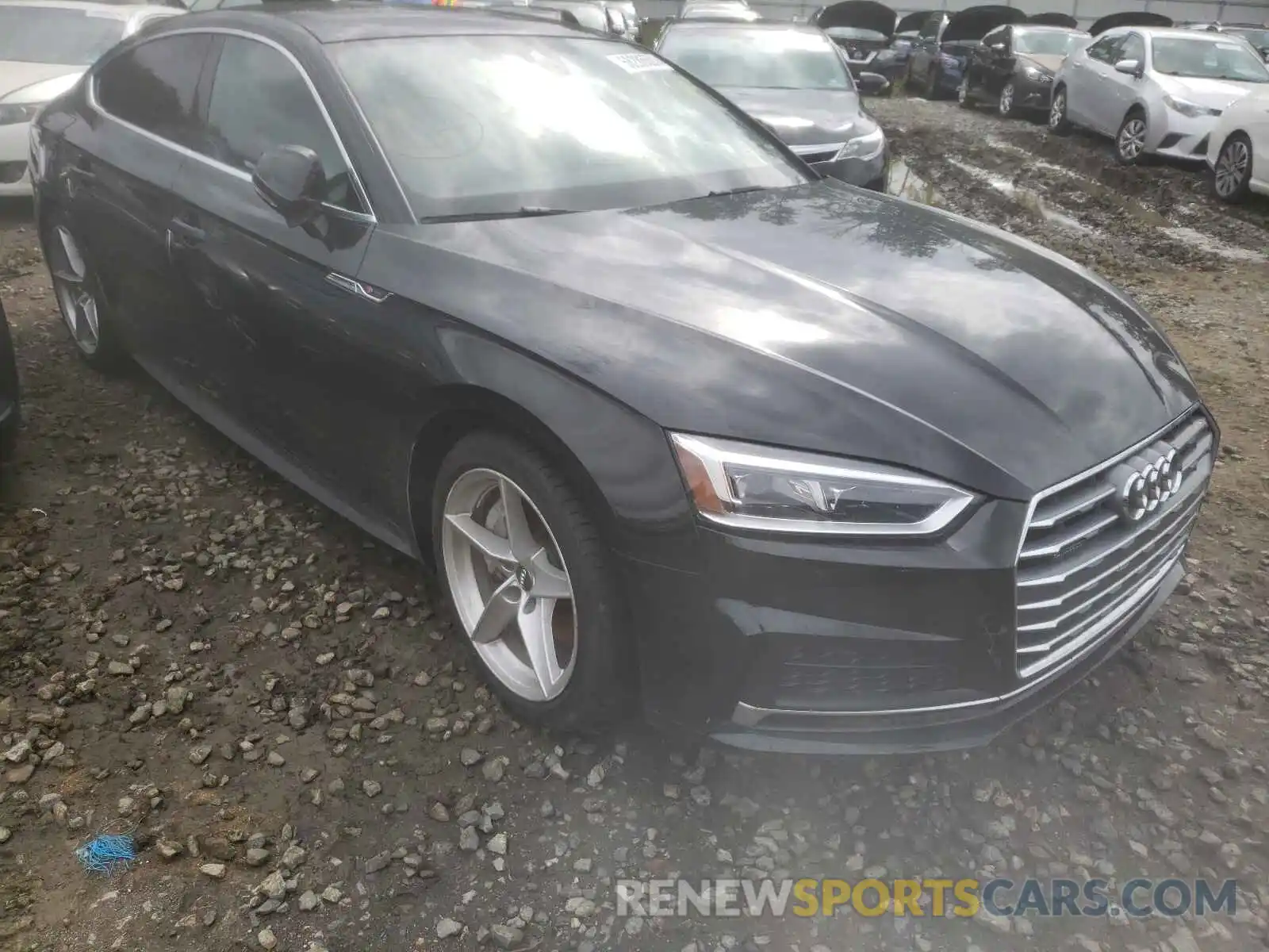 1 Photograph of a damaged car WAUDNCF54KA096717 AUDI A5 2019