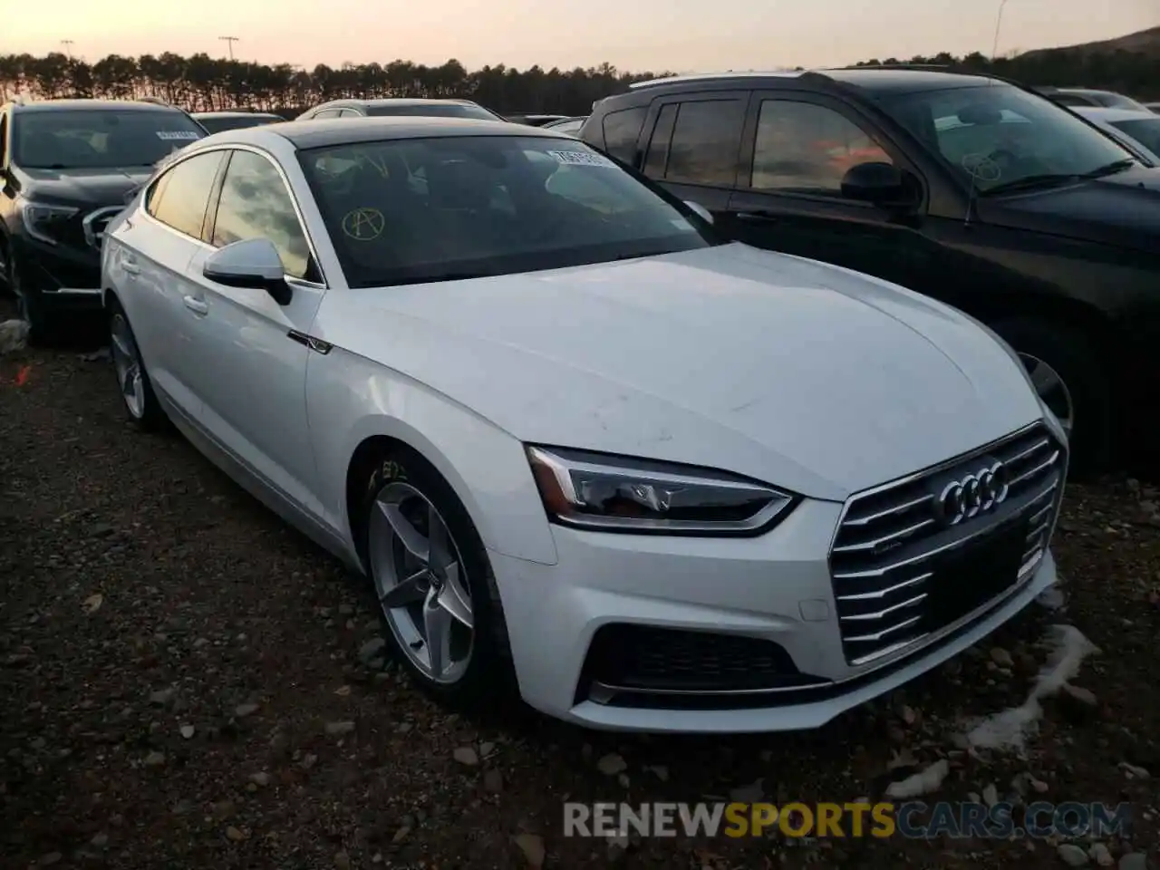 1 Photograph of a damaged car WAUDNCF58KA099801 AUDI A5 2019