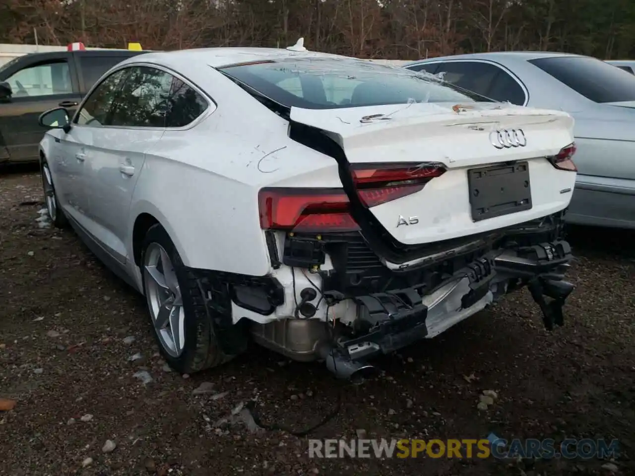 3 Photograph of a damaged car WAUDNCF58KA099801 AUDI A5 2019