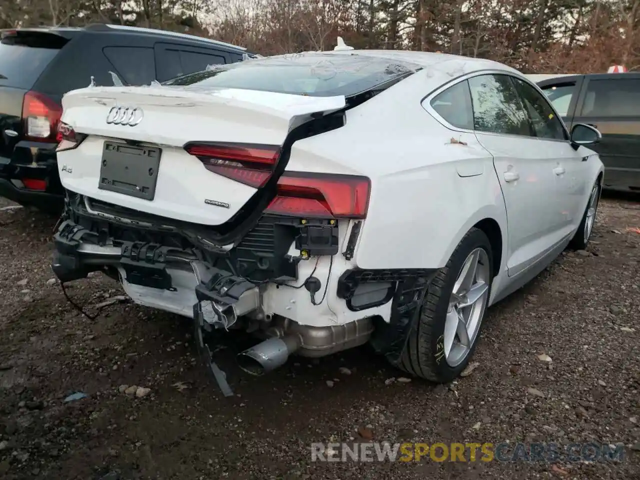 4 Photograph of a damaged car WAUDNCF58KA099801 AUDI A5 2019