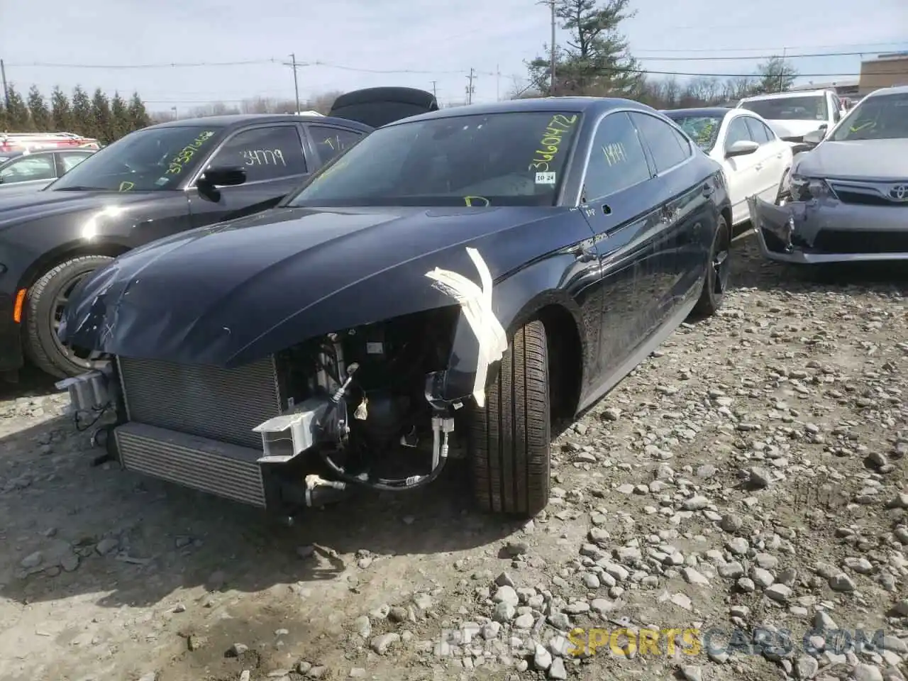 2 Photograph of a damaged car WAUDNCF5XKA068937 AUDI A5 2019