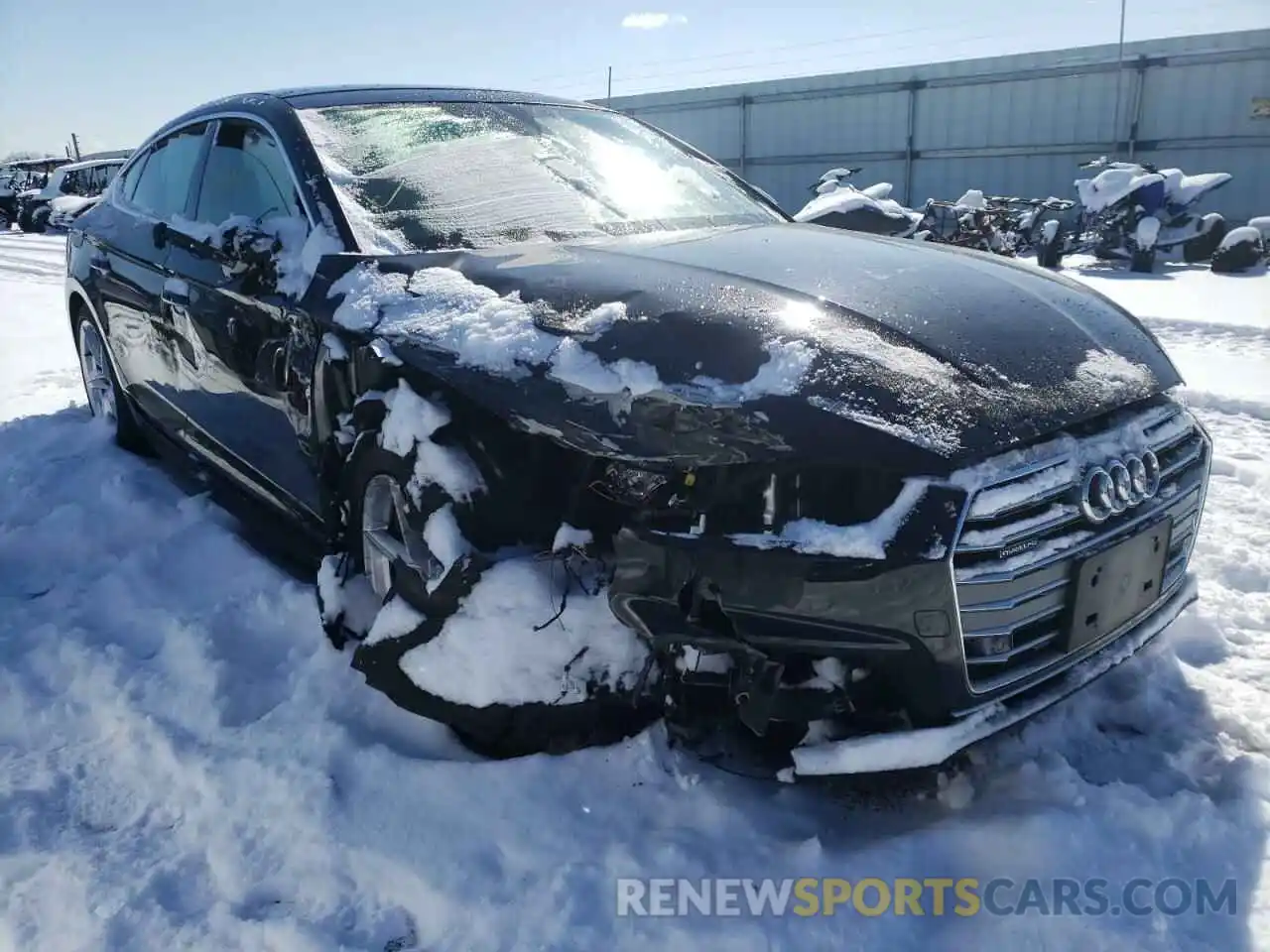 1 Photograph of a damaged car WAUENCF50KA015975 AUDI A5 2019