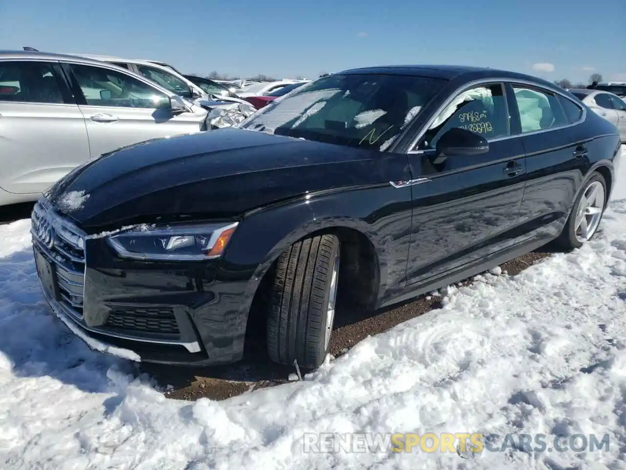 2 Photograph of a damaged car WAUENCF50KA015975 AUDI A5 2019