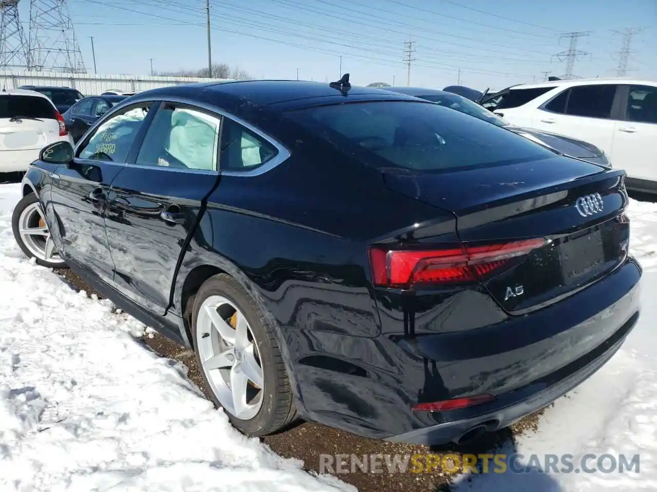 3 Photograph of a damaged car WAUENCF50KA015975 AUDI A5 2019