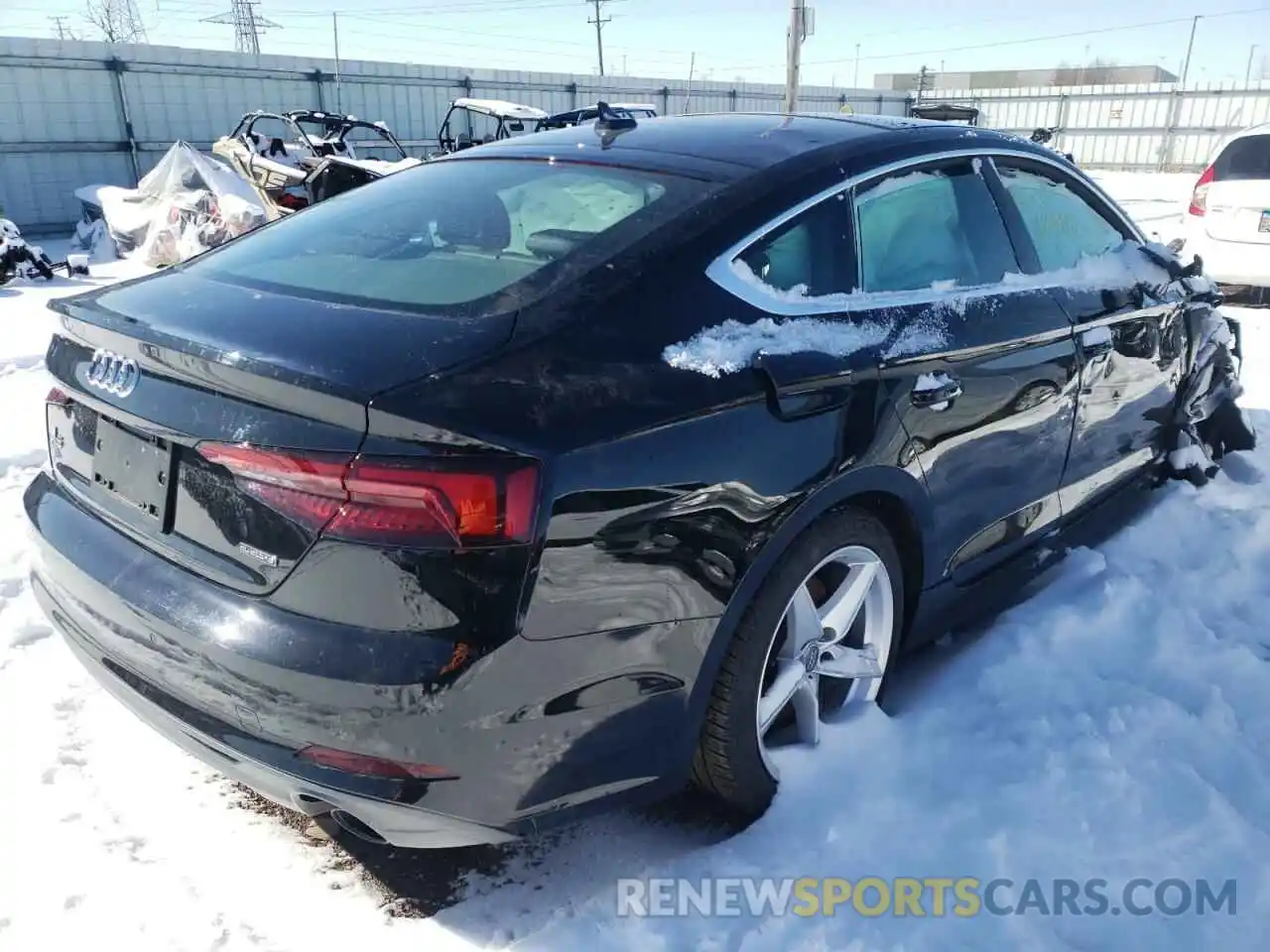 4 Photograph of a damaged car WAUENCF50KA015975 AUDI A5 2019