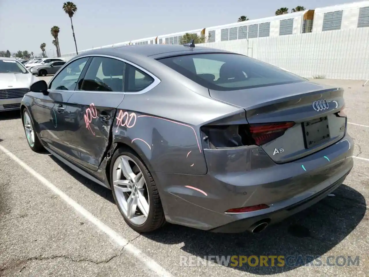 3 Photograph of a damaged car WAUENCF50KA043548 AUDI A5 2019