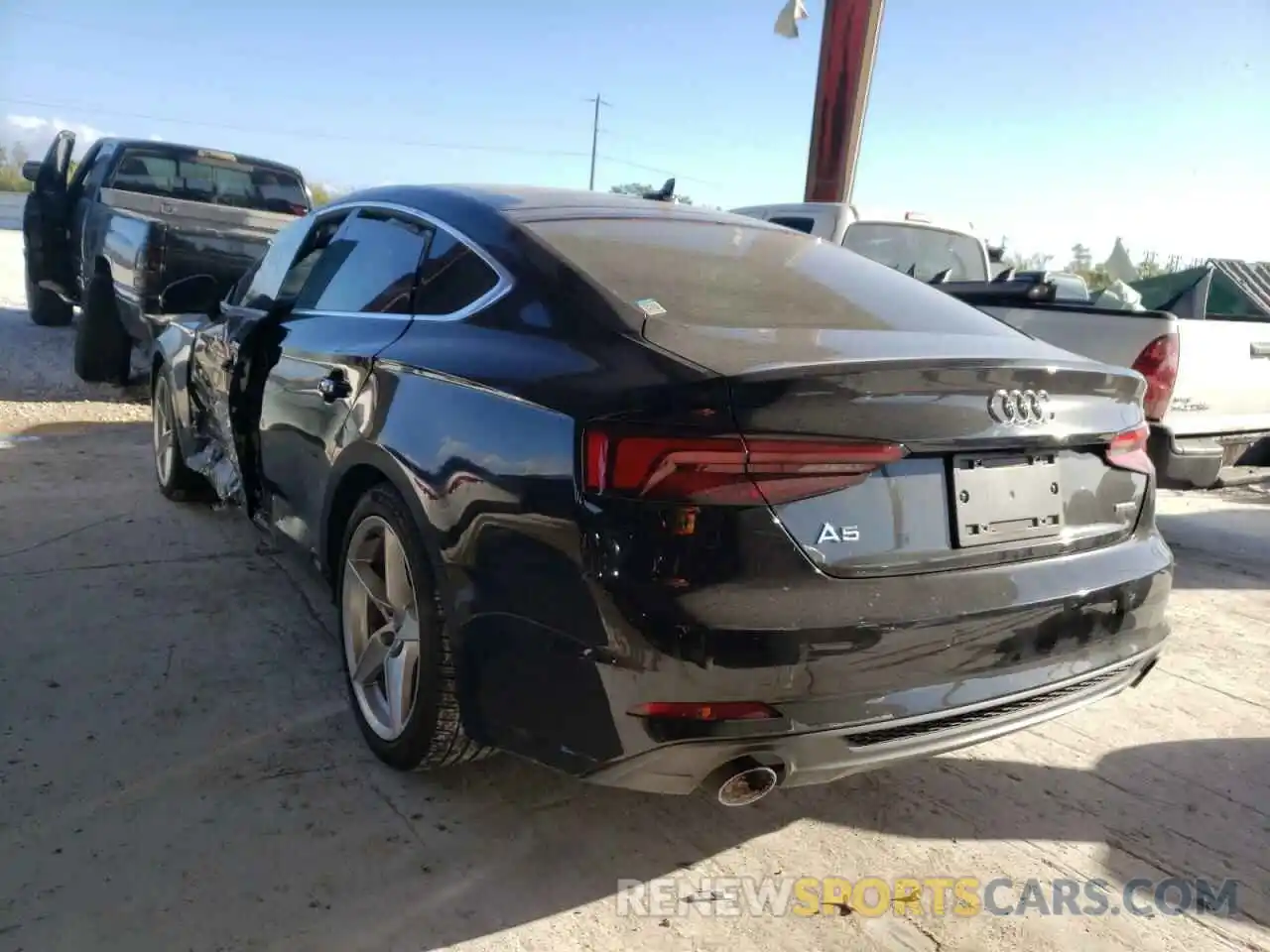 3 Photograph of a damaged car WAUENCF51KA010199 AUDI A5 2019