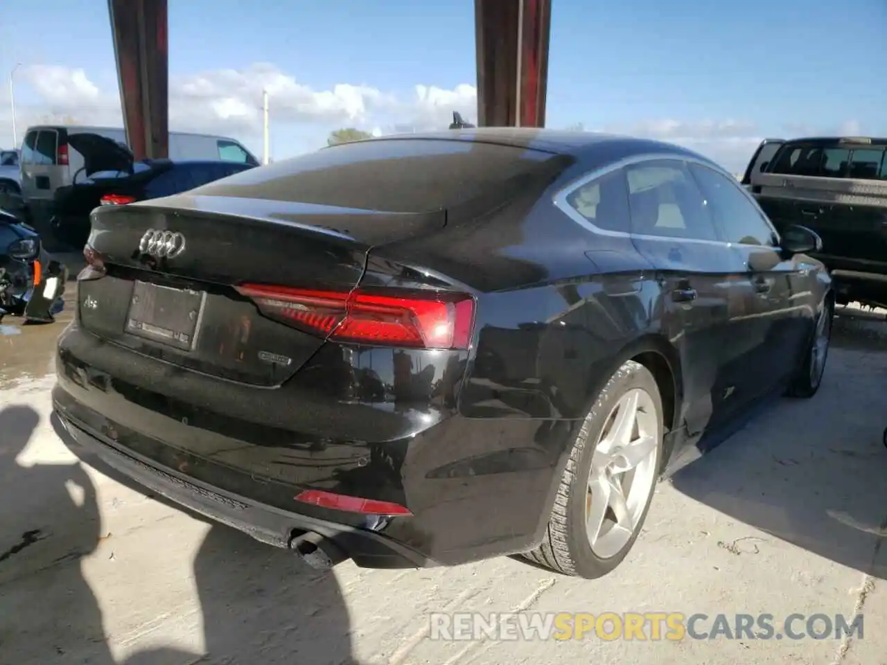 4 Photograph of a damaged car WAUENCF51KA010199 AUDI A5 2019