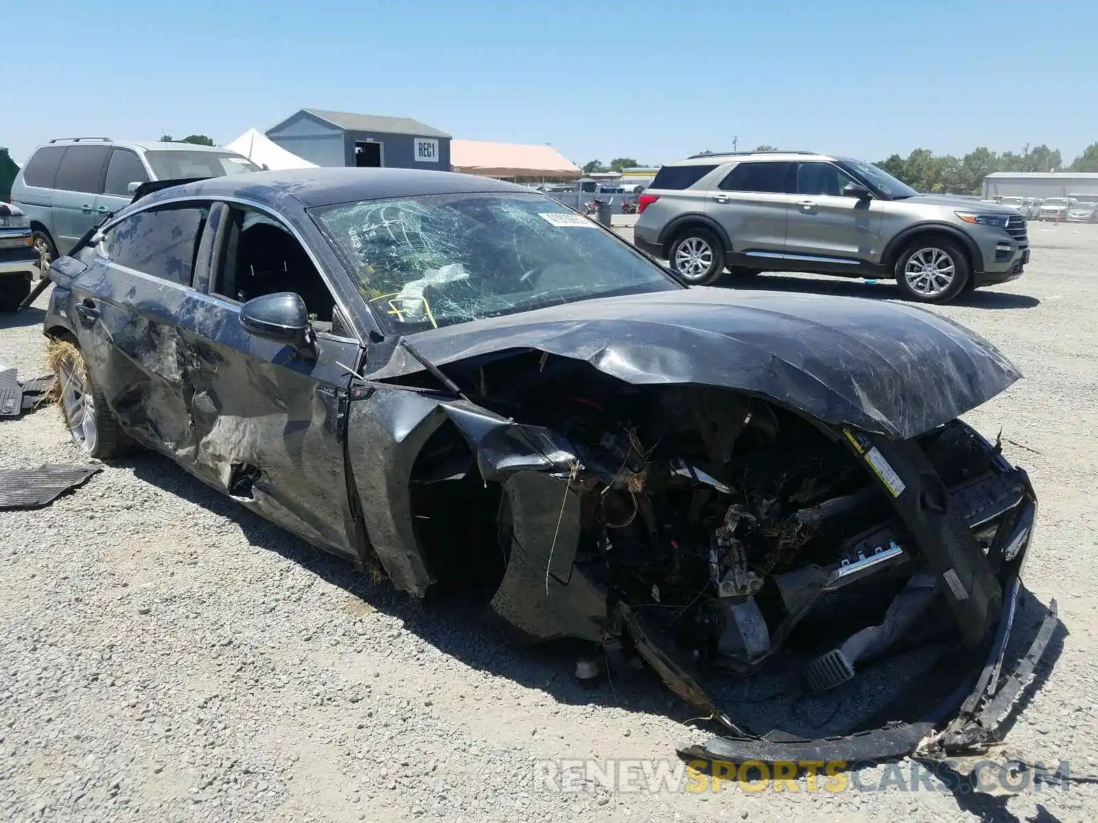 1 Photograph of a damaged car WAUENCF51KA017556 AUDI A5 2019