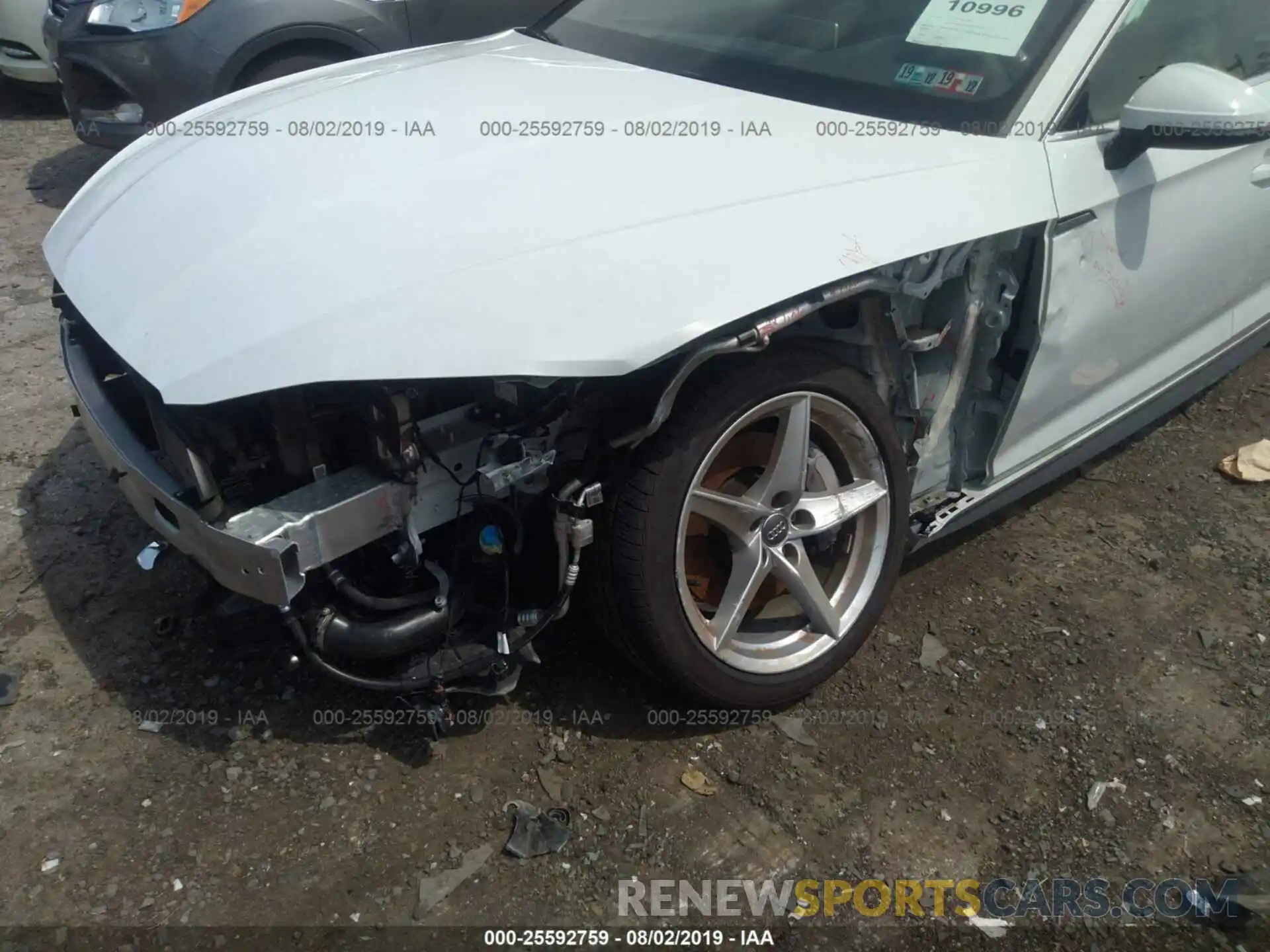 6 Photograph of a damaged car WAUENCF51KA018285 AUDI A5 2019