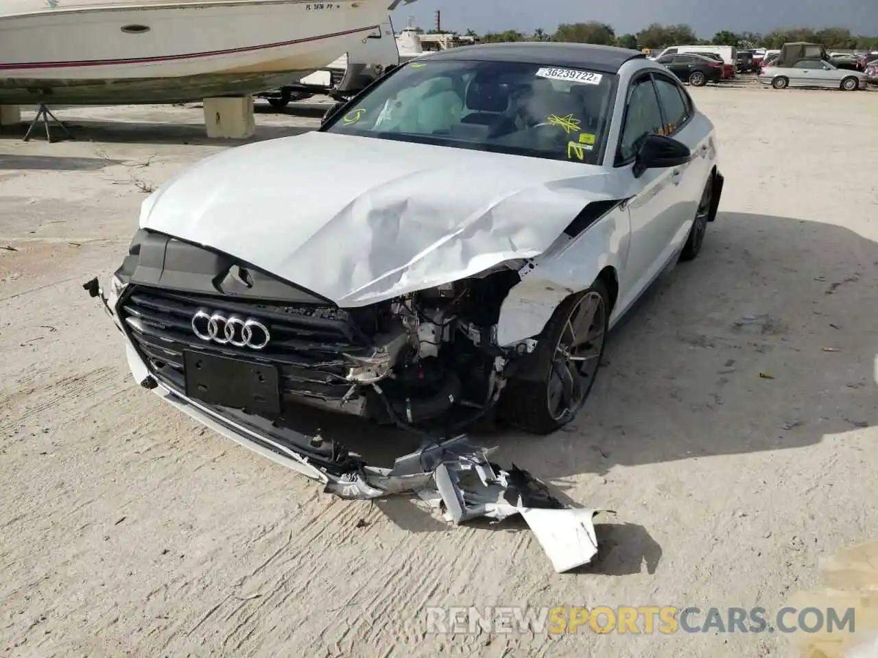 2 Photograph of a damaged car WAUENCF51KA041050 AUDI A5 2019