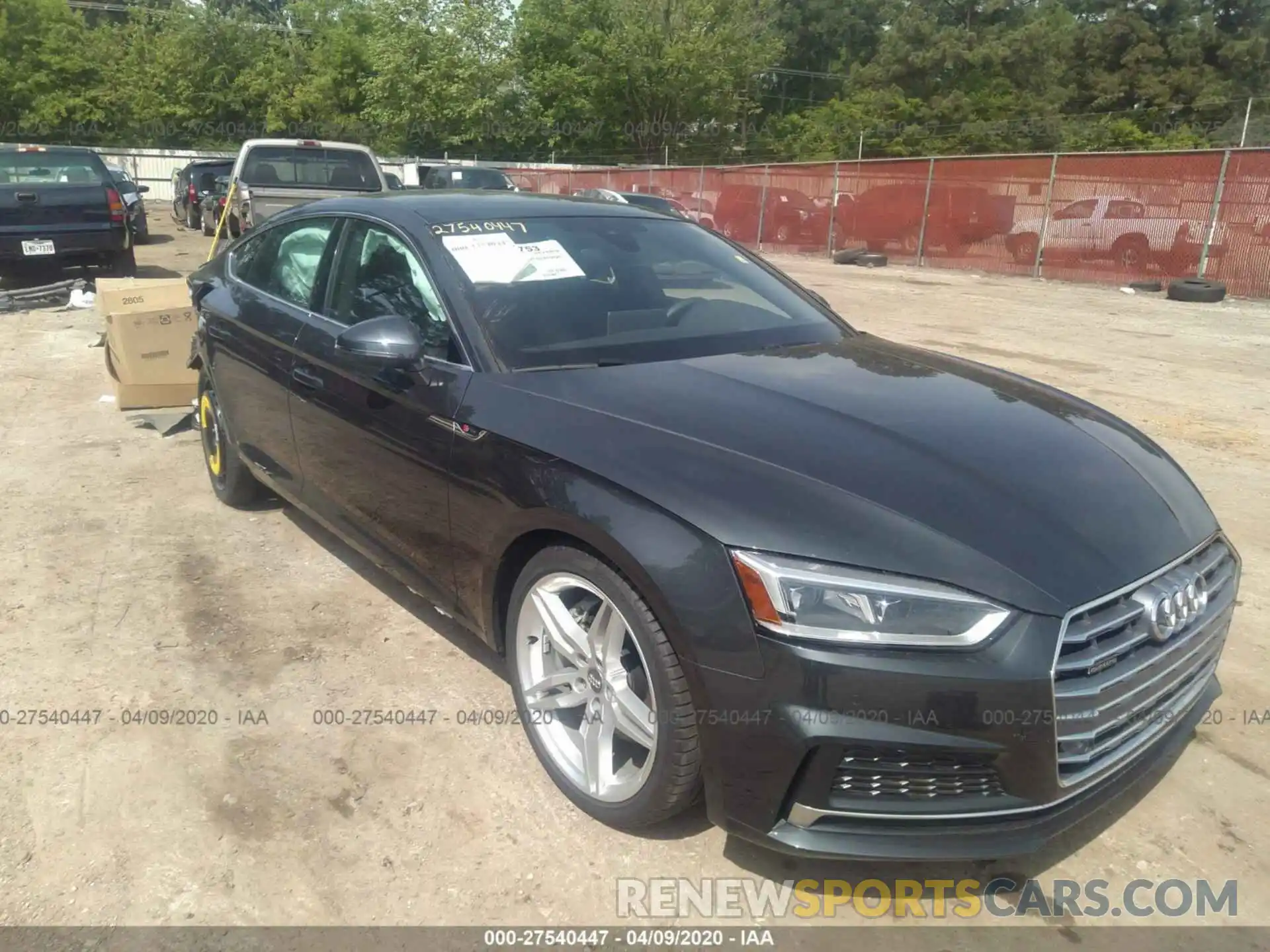 1 Photograph of a damaged car WAUENCF51KA079152 AUDI A5 2019