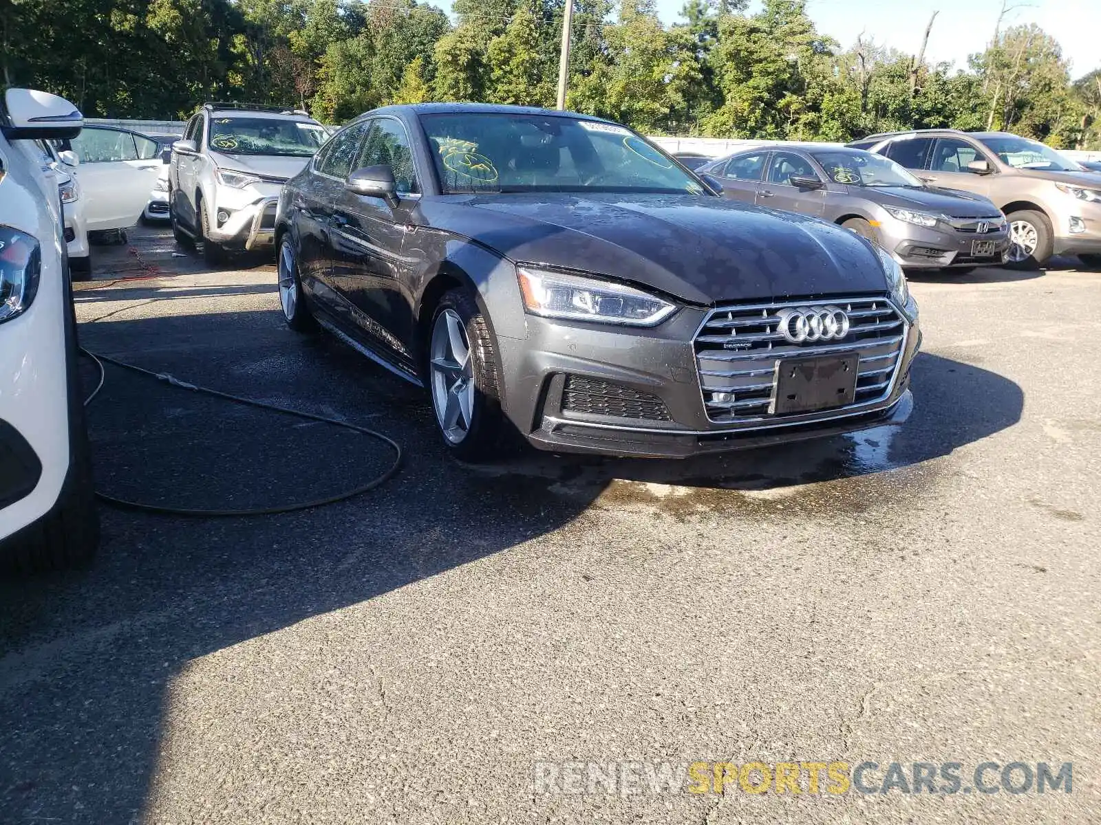 1 Photograph of a damaged car WAUENCF51KA097490 AUDI A5 2019