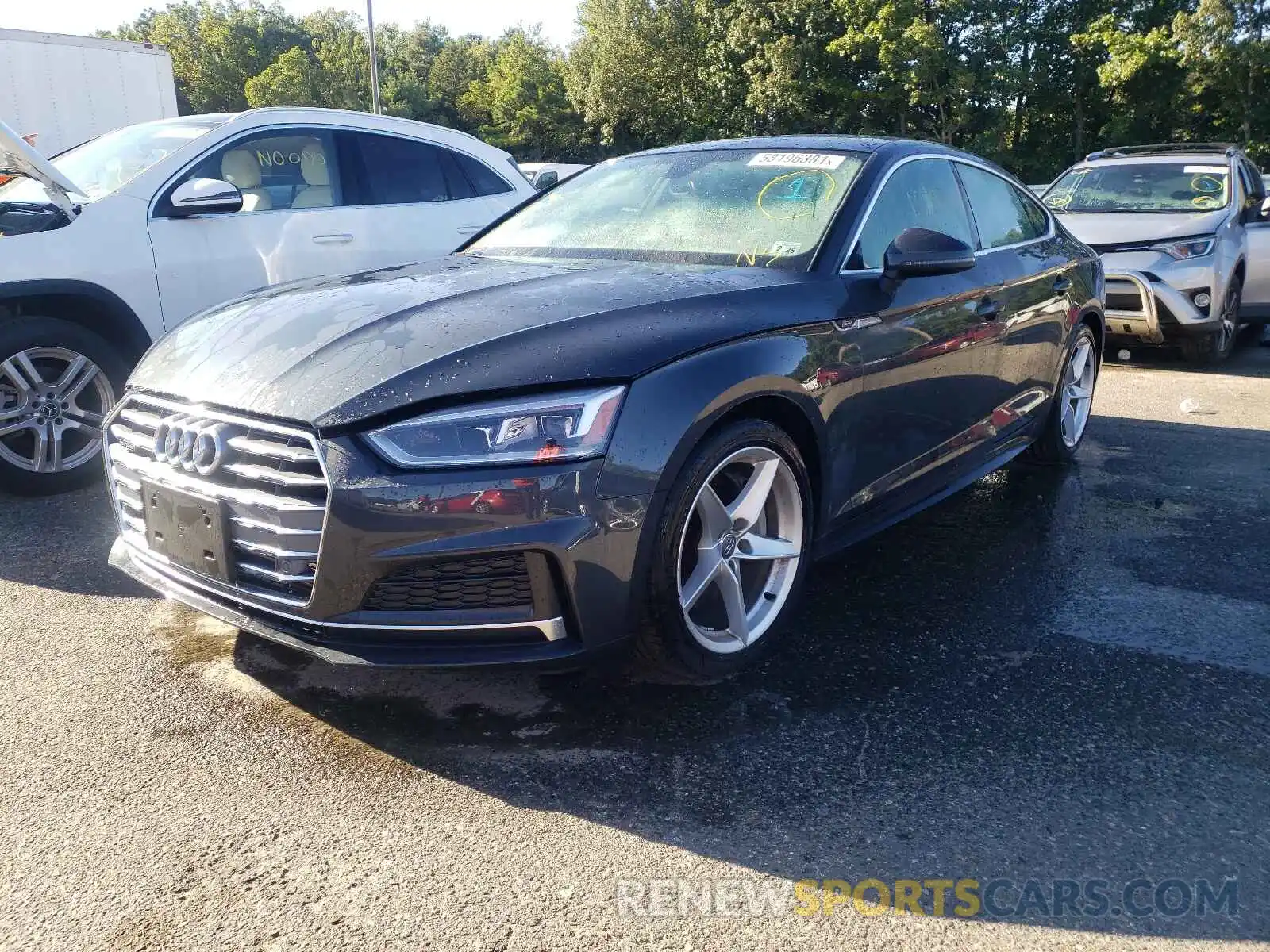 2 Photograph of a damaged car WAUENCF51KA097490 AUDI A5 2019