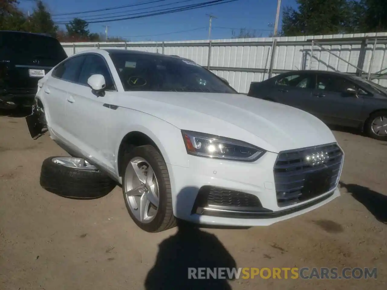 1 Photograph of a damaged car WAUENCF51KA098820 AUDI A5 2019