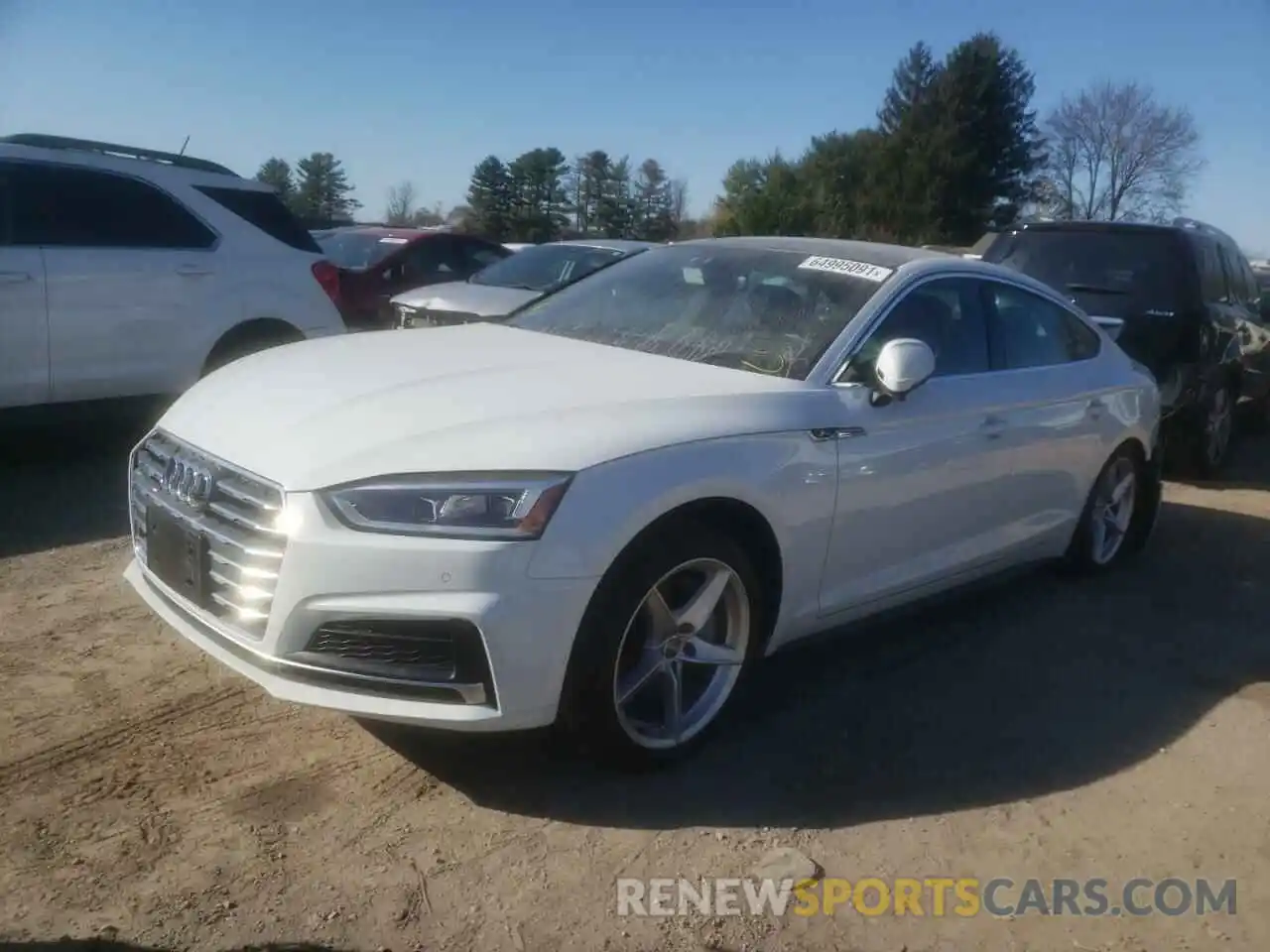 2 Photograph of a damaged car WAUENCF51KA098820 AUDI A5 2019