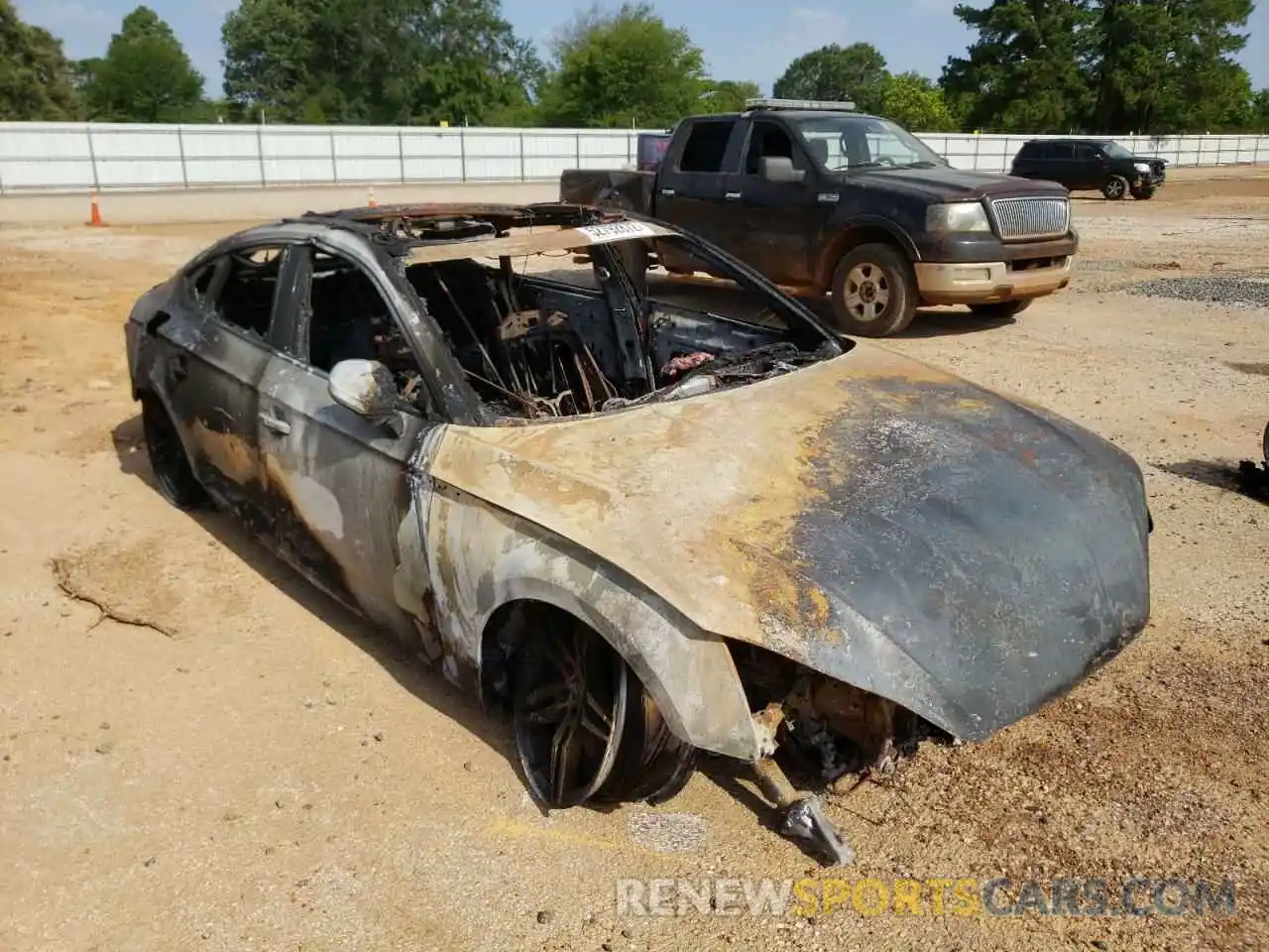 1 Photograph of a damaged car WAUENCF52KA069374 AUDI A5 2019