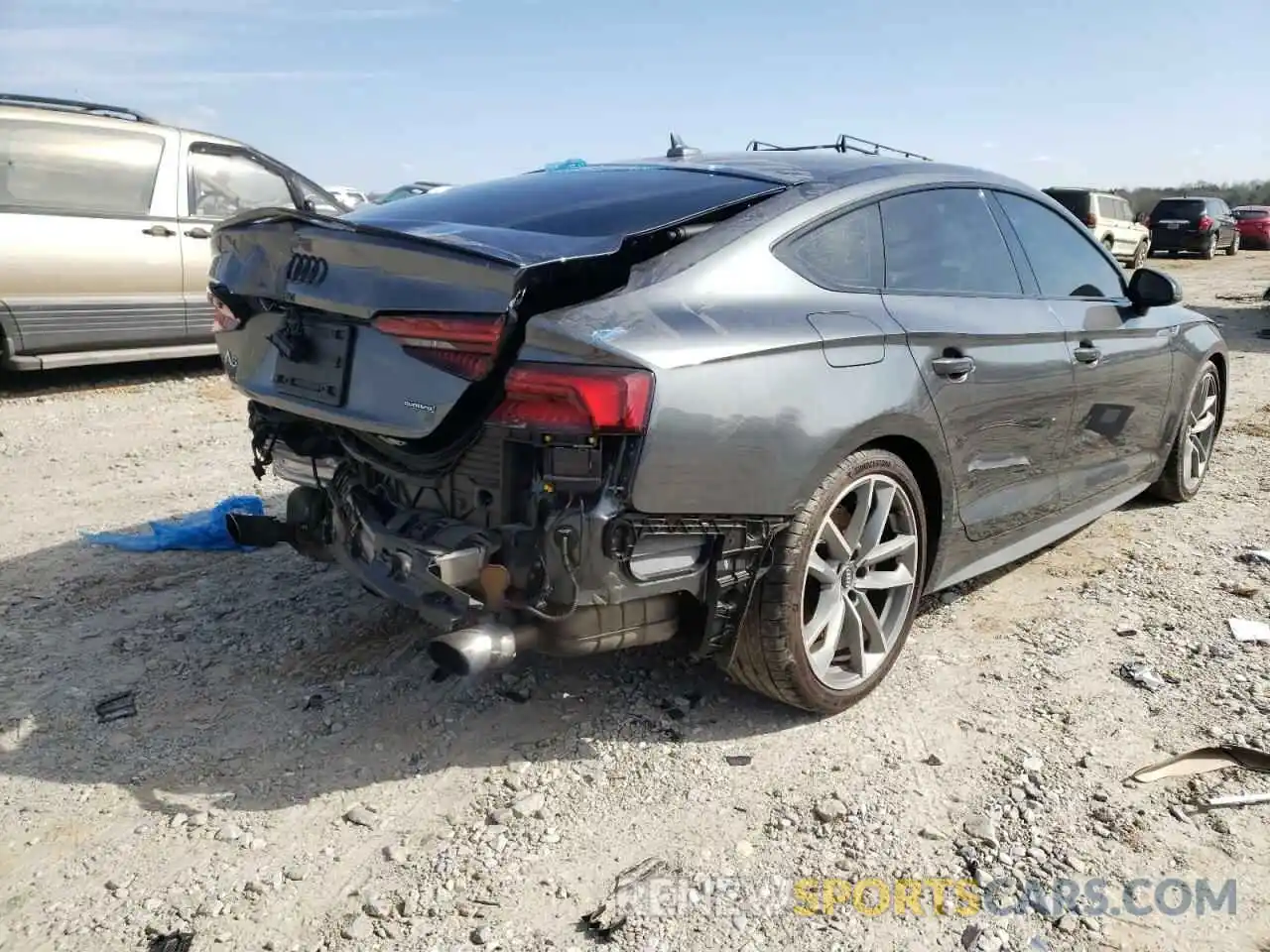 4 Photograph of a damaged car WAUENCF52KA081444 AUDI A5 2019