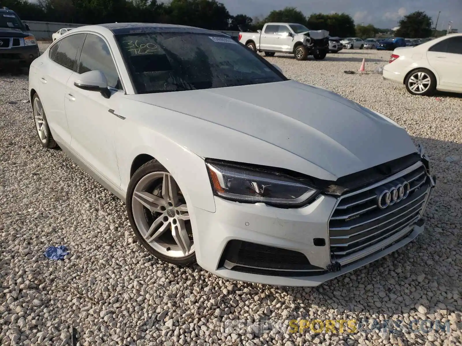 1 Photograph of a damaged car WAUENCF52KA094291 AUDI A5 2019