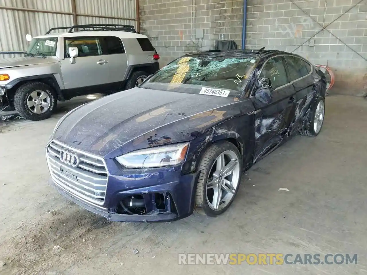 2 Photograph of a damaged car WAUENCF53KA048372 AUDI A5 2019