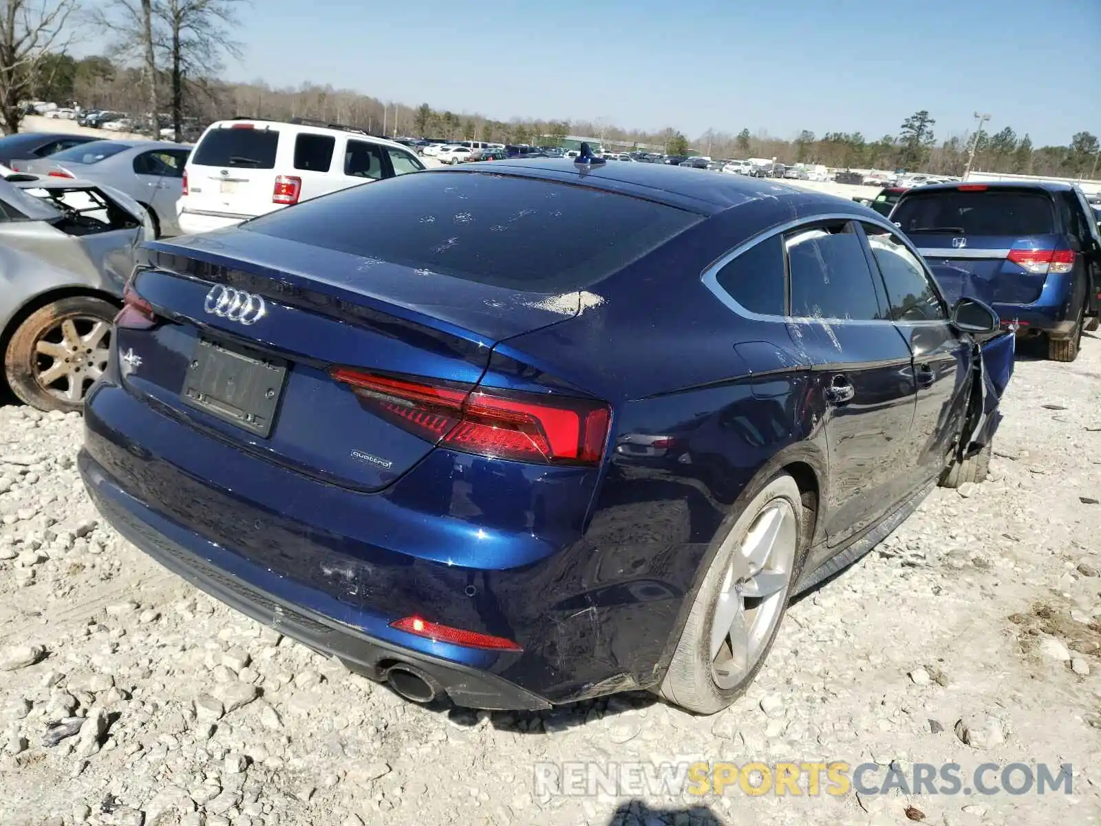 4 Photograph of a damaged car WAUENCF53KA071067 AUDI A5 2019