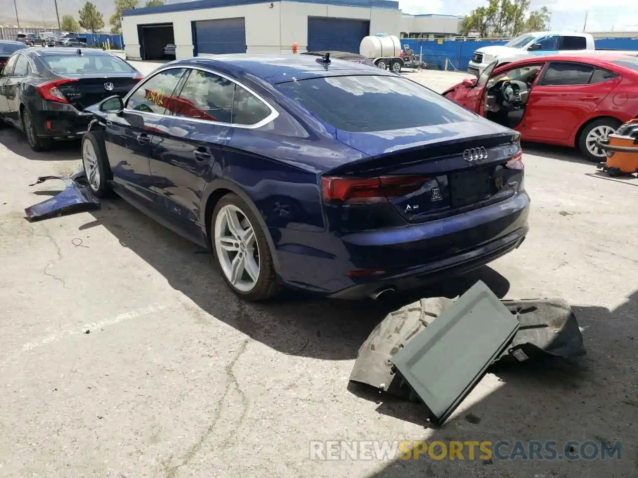 3 Photograph of a damaged car WAUENCF53KA071375 AUDI A5 2019