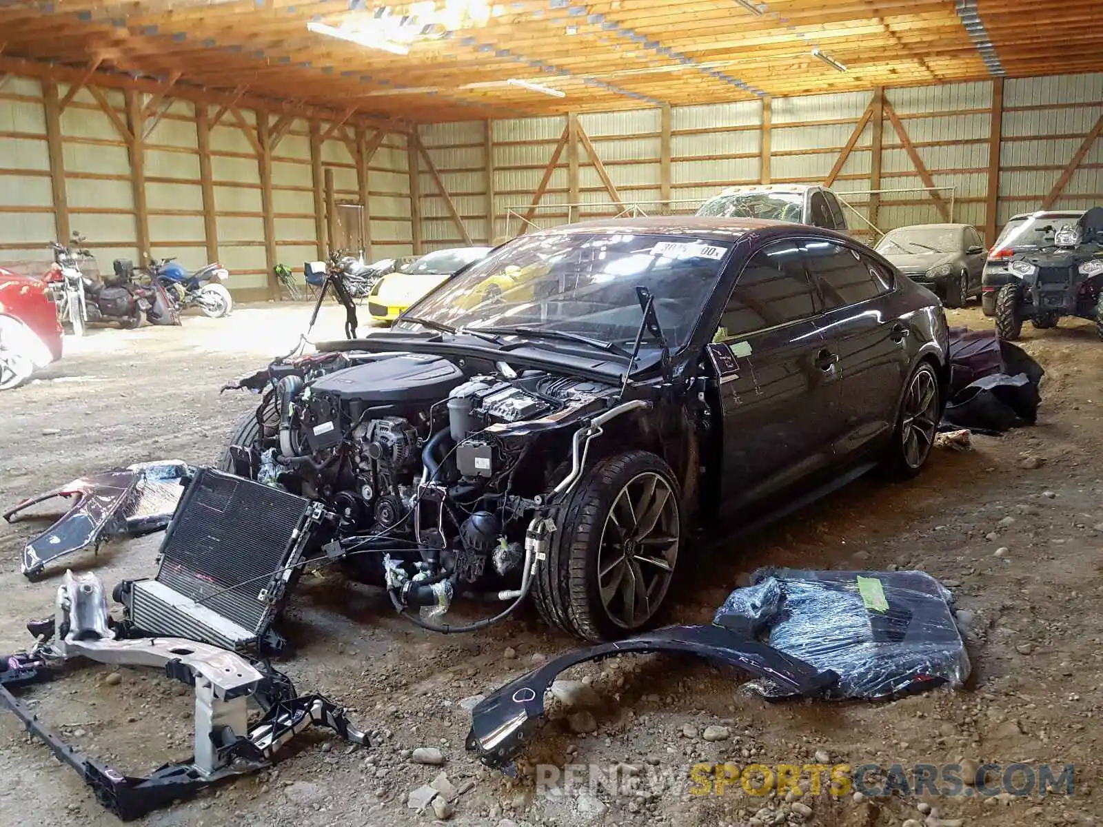 2 Photograph of a damaged car WAUENCF54KA030494 AUDI A5 2019