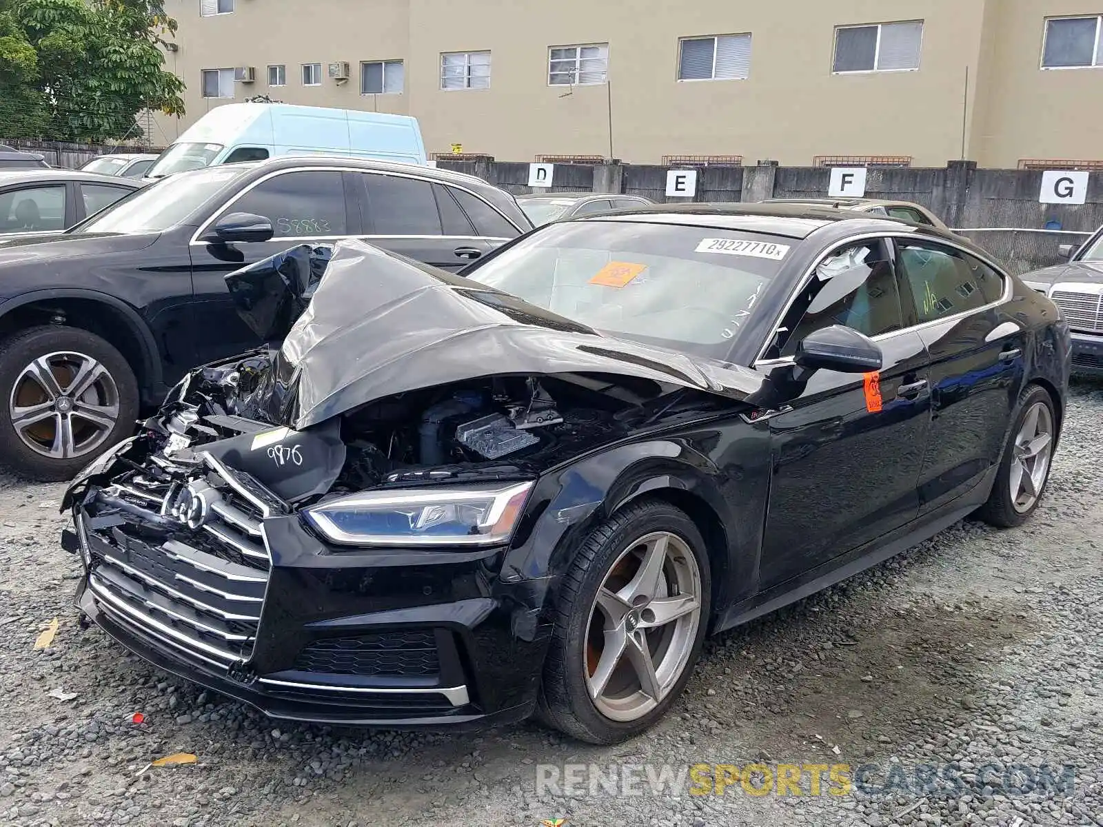 2 Photograph of a damaged car WAUENCF55KA009976 AUDI A5 2019