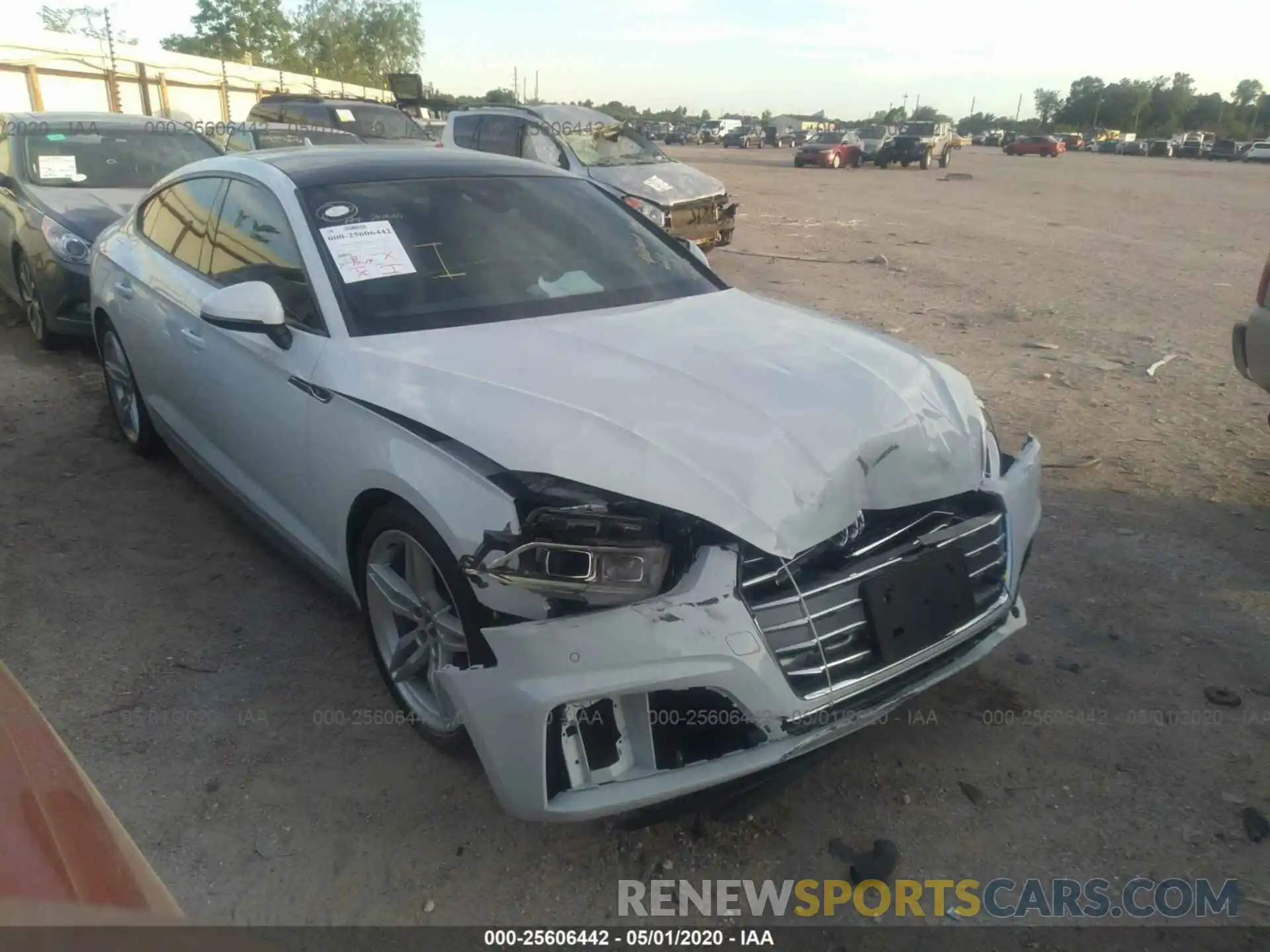 1 Photograph of a damaged car WAUENCF55KA017432 AUDI A5 2019