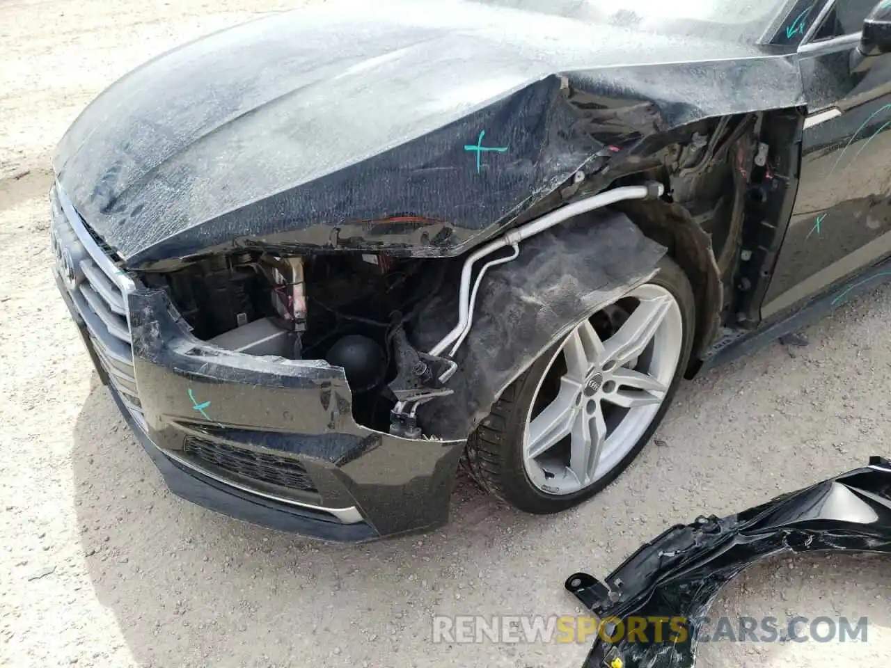 9 Photograph of a damaged car WAUENCF55KA024414 AUDI A5 2019