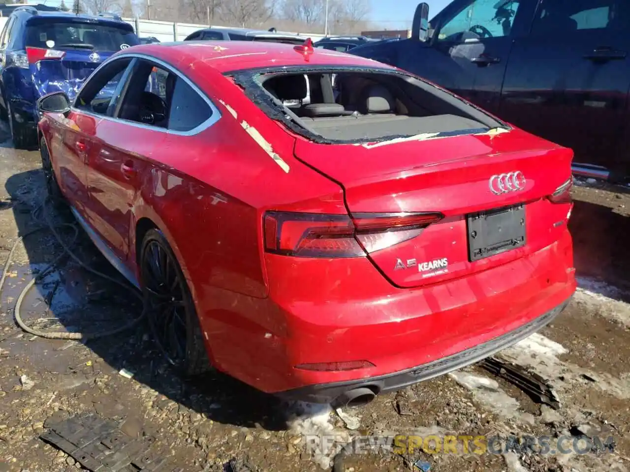 3 Photograph of a damaged car WAUENCF55KA026261 AUDI A5 2019