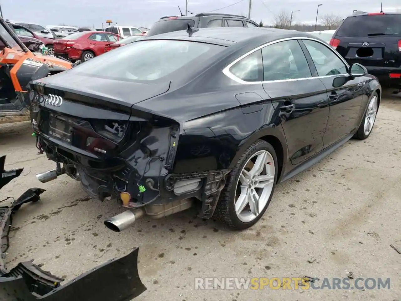 4 Фотография поврежденного автомобиля WAUENCF55KA038233 AUDI A5 2019