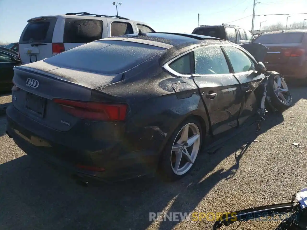 4 Photograph of a damaged car WAUENCF55KA043710 AUDI A5 2019