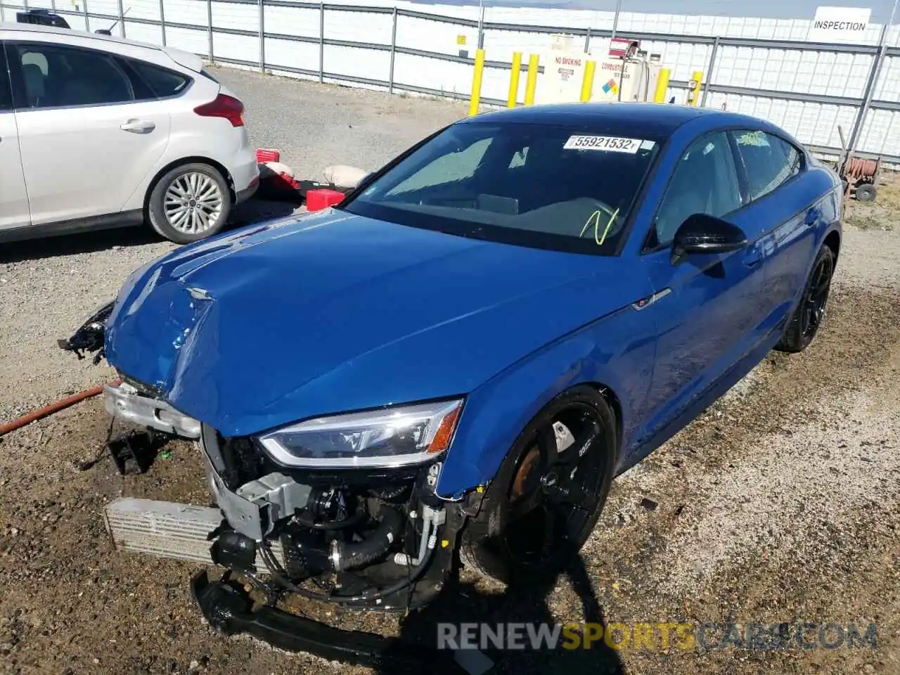 2 Photograph of a damaged car WAUENCF55KA049846 AUDI A5 2019