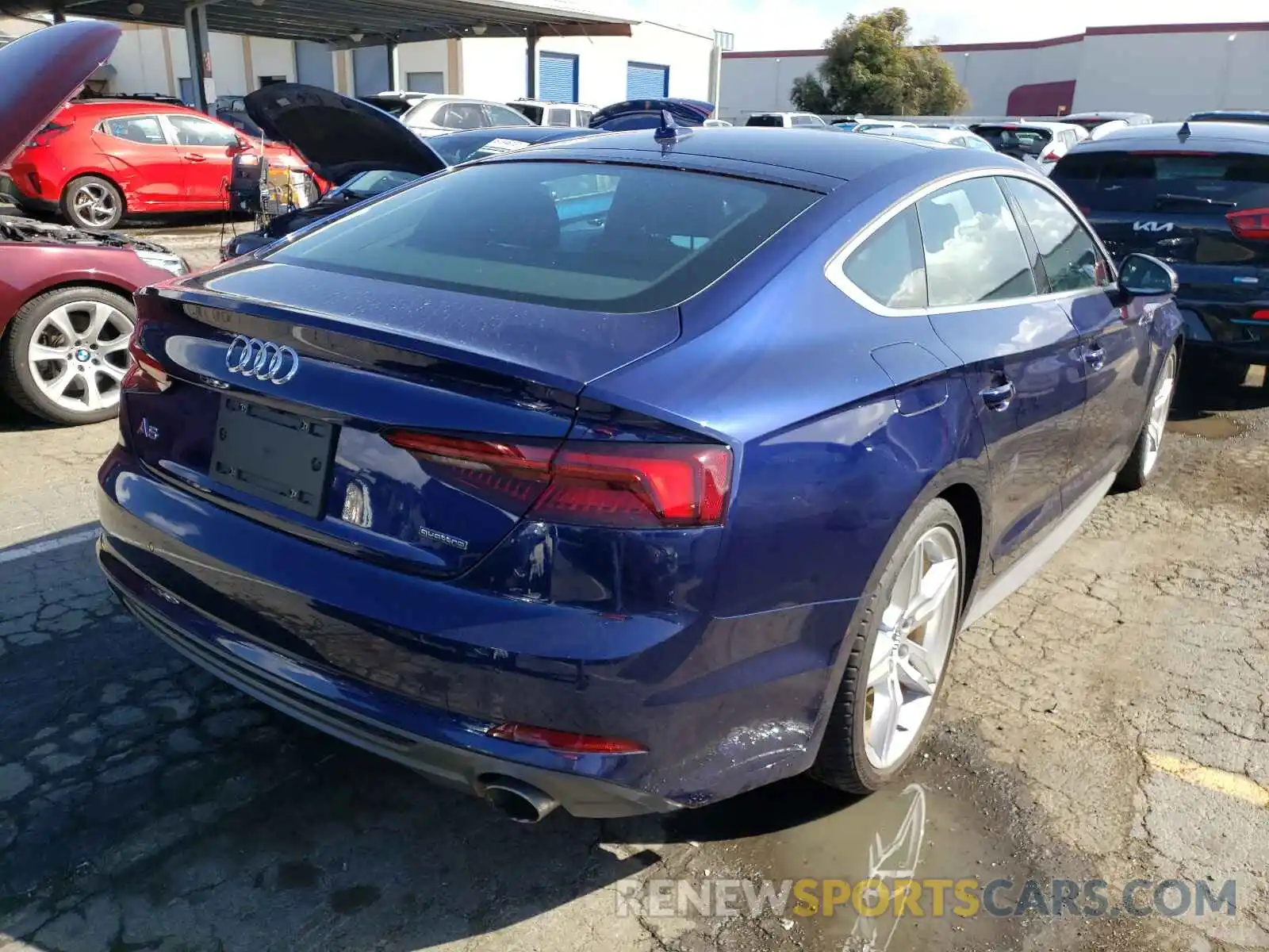 4 Photograph of a damaged car WAUENCF55KA082765 AUDI A5 2019