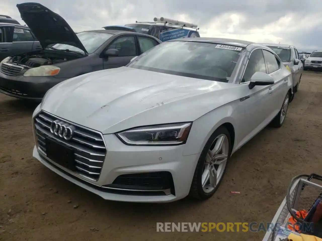 2 Photograph of a damaged car WAUENCF55KA085455 AUDI A5 2019