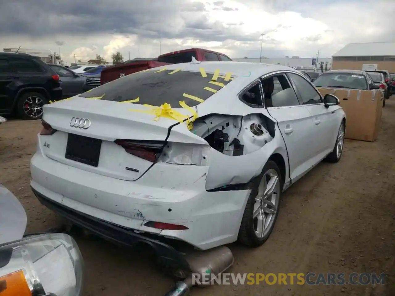 4 Photograph of a damaged car WAUENCF55KA085455 AUDI A5 2019