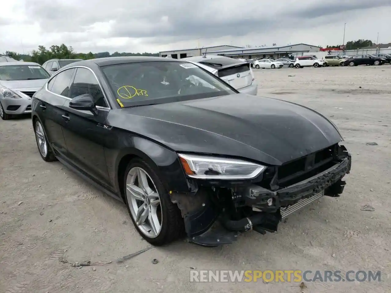 1 Photograph of a damaged car WAUENCF56KA048009 AUDI A5 2019