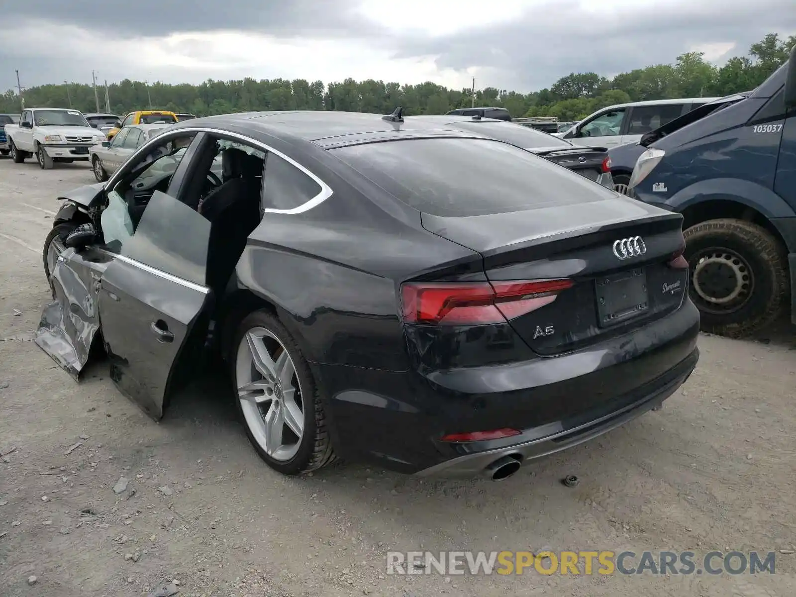 3 Photograph of a damaged car WAUENCF56KA048009 AUDI A5 2019