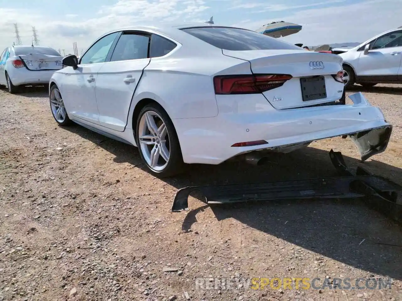 3 Photograph of a damaged car WAUENCF56KA066347 AUDI A5 2019