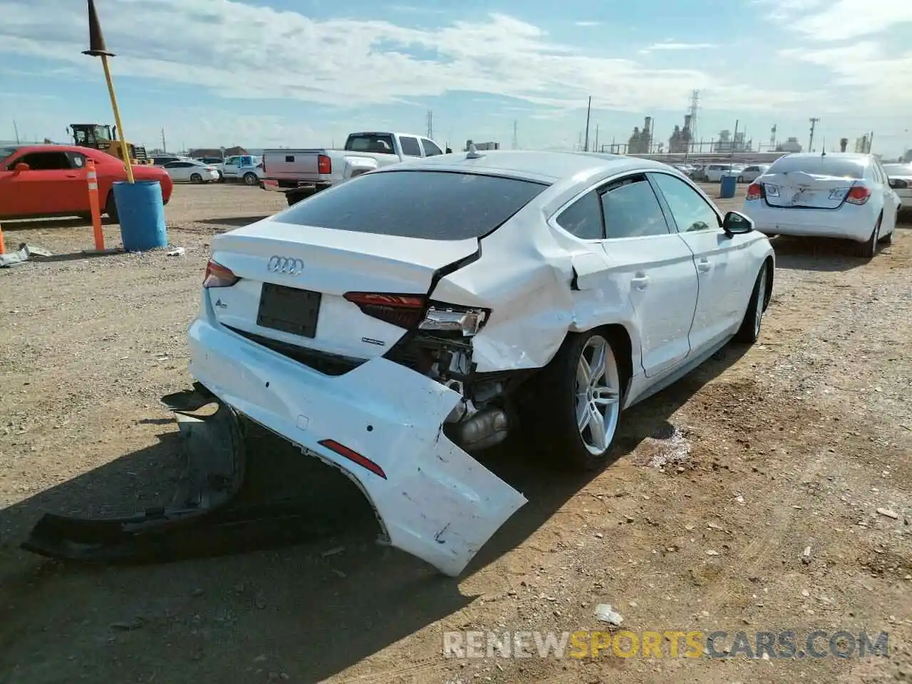 4 Photograph of a damaged car WAUENCF56KA066347 AUDI A5 2019