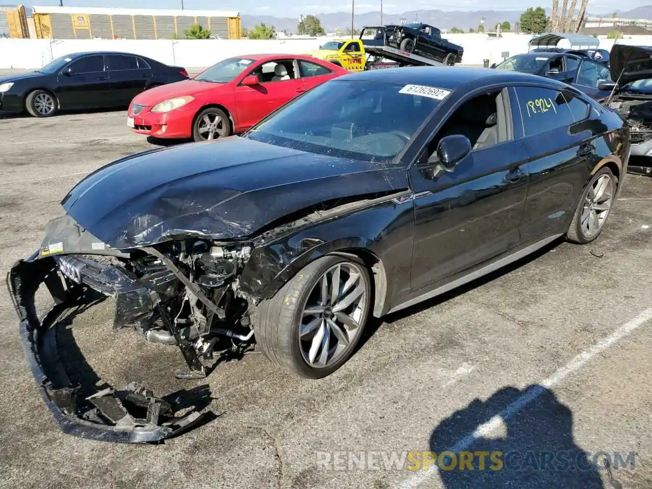 2 Photograph of a damaged car WAUENCF56KA075064 AUDI A5 2019