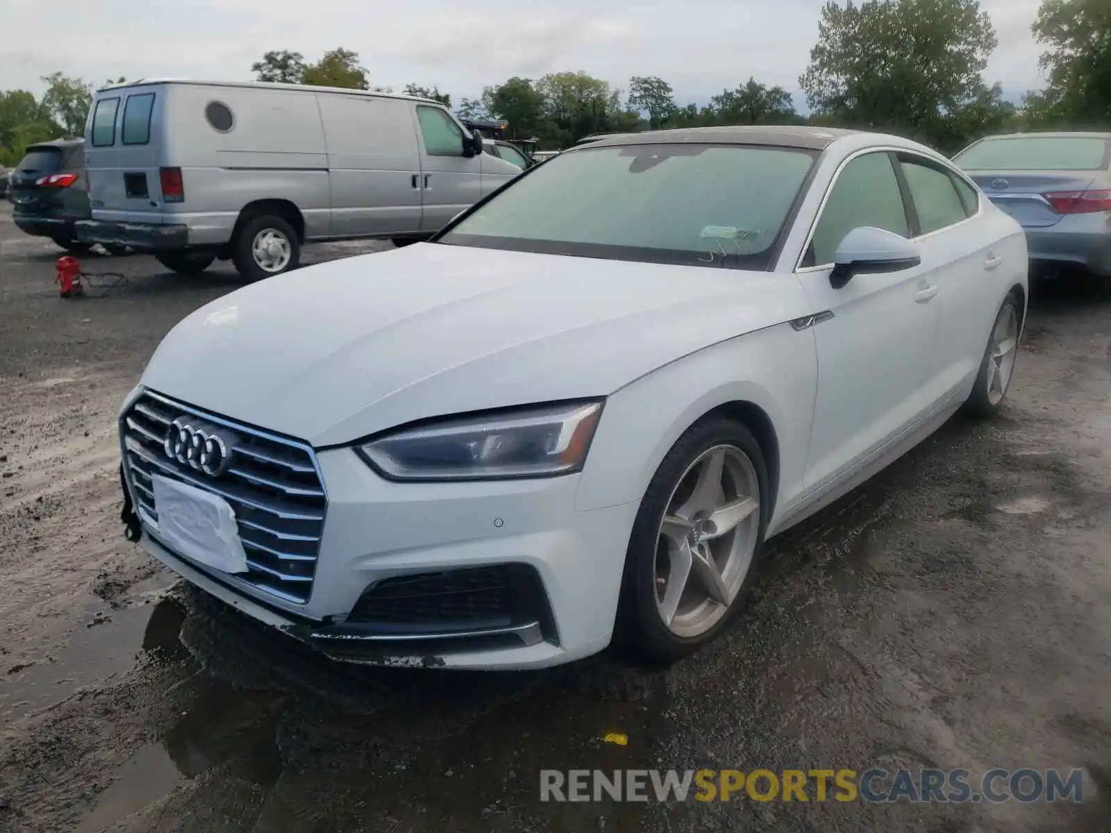 2 Photograph of a damaged car WAUENCF56KA097775 AUDI A5 2019