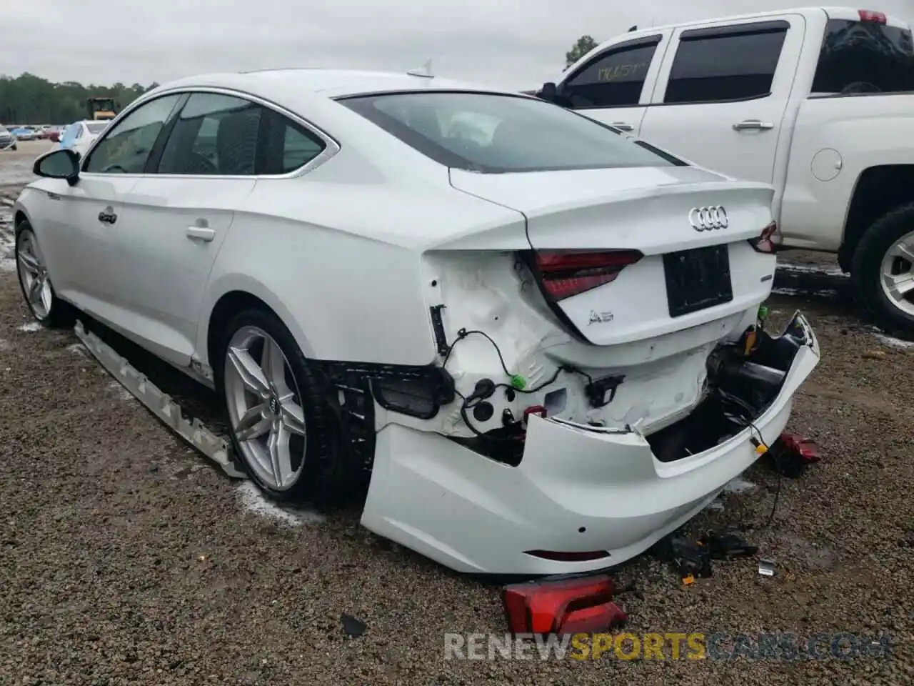 3 Photograph of a damaged car WAUENCF57KA017383 AUDI A5 2019