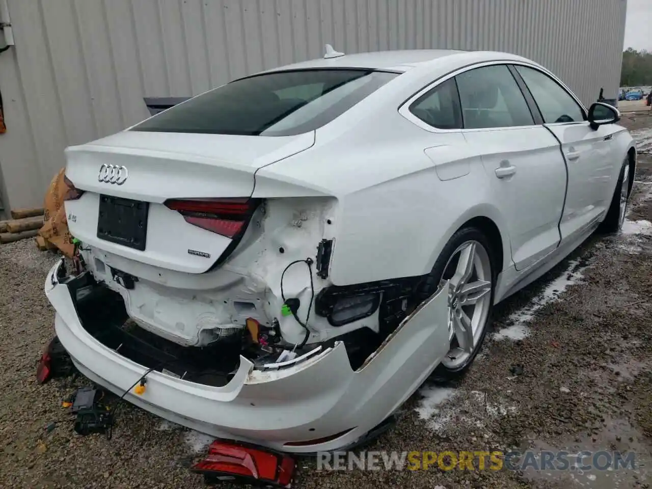 4 Photograph of a damaged car WAUENCF57KA017383 AUDI A5 2019