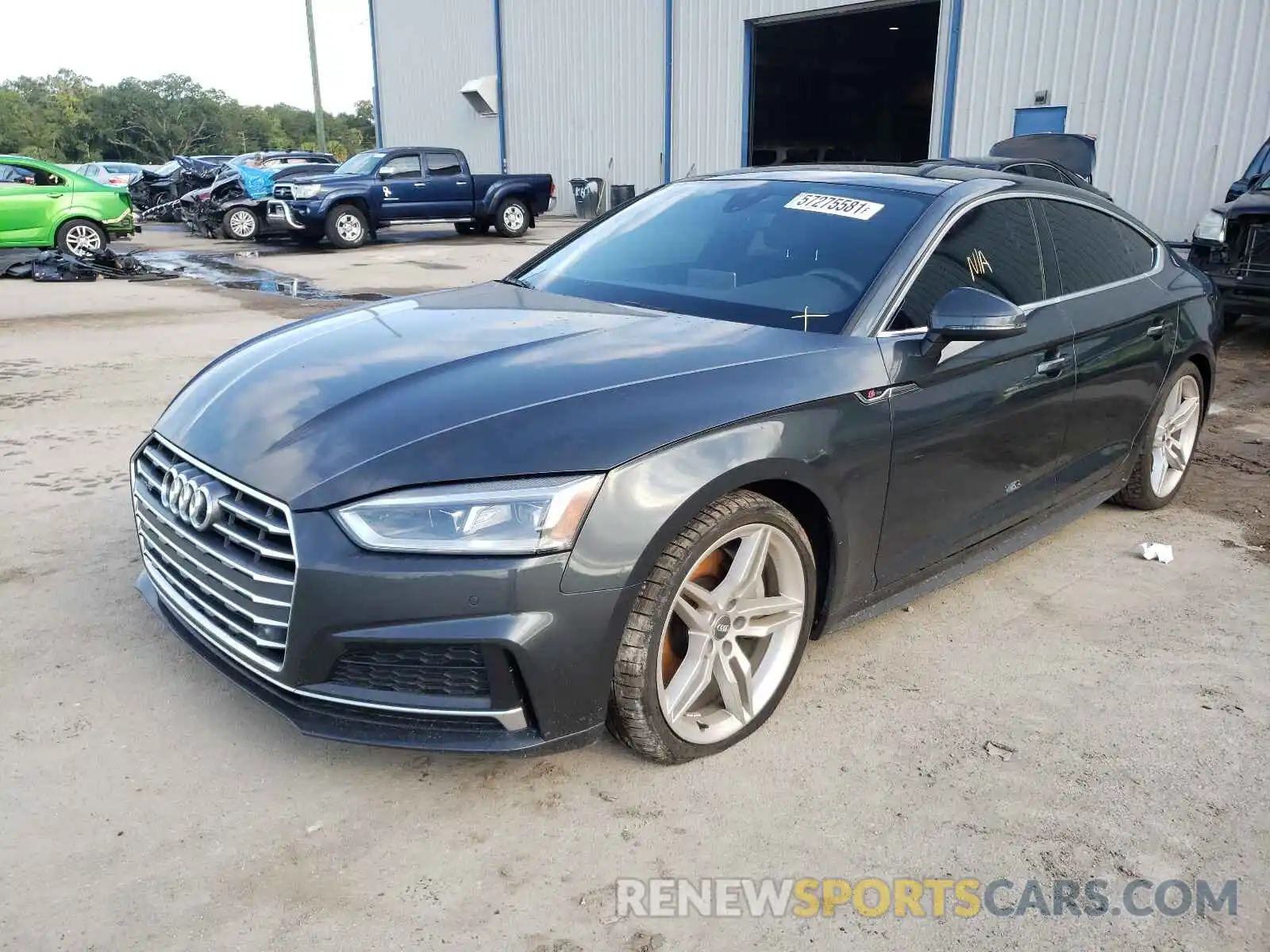 2 Photograph of a damaged car WAUENCF57KA070102 AUDI A5 2019