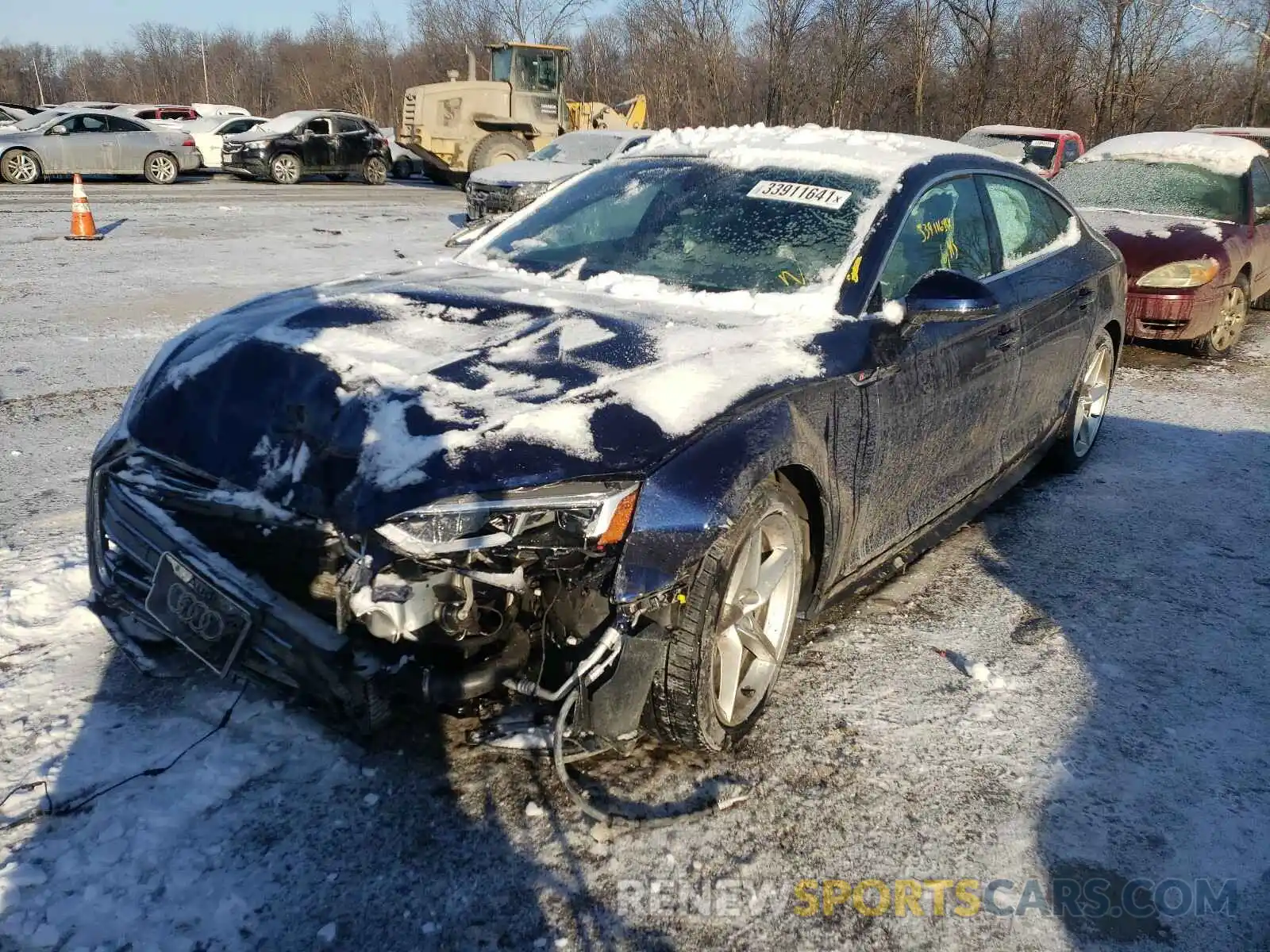 2 Photograph of a damaged car WAUENCF58KA029283 AUDI A5 2019