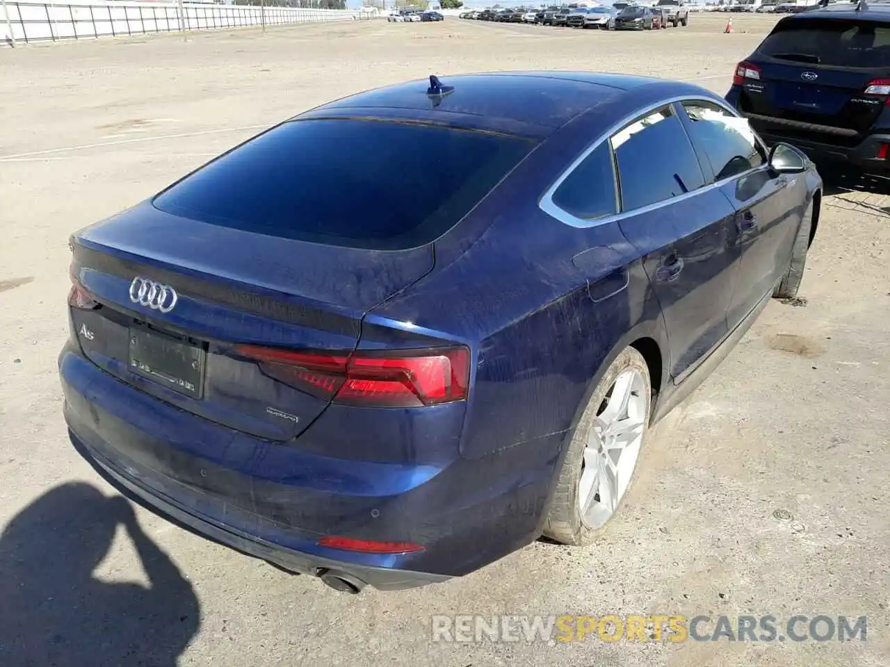 4 Фотография поврежденного автомобиля WAUENCF58KA075244 AUDI A5 2019