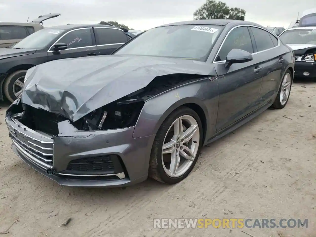 2 Photograph of a damaged car WAUENCF58KA098166 AUDI A5 2019